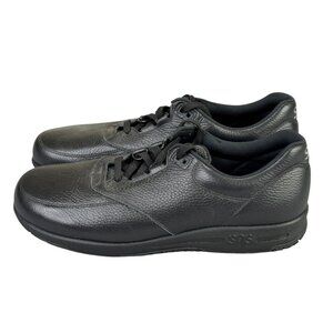 SAS Guardian Shoes Mens 11.5 S Slim Black Leather Slip Resistant Work Casual